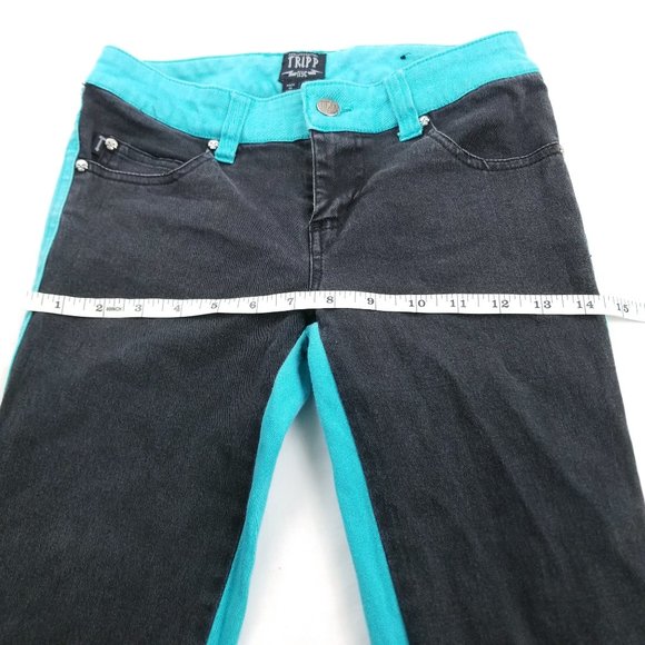 TRIPP NYC | Split Personality Skinny Jeans Blue 25 - Picture 9 of 11